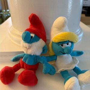 Smurfs Plush Toy Set - Red and Blue